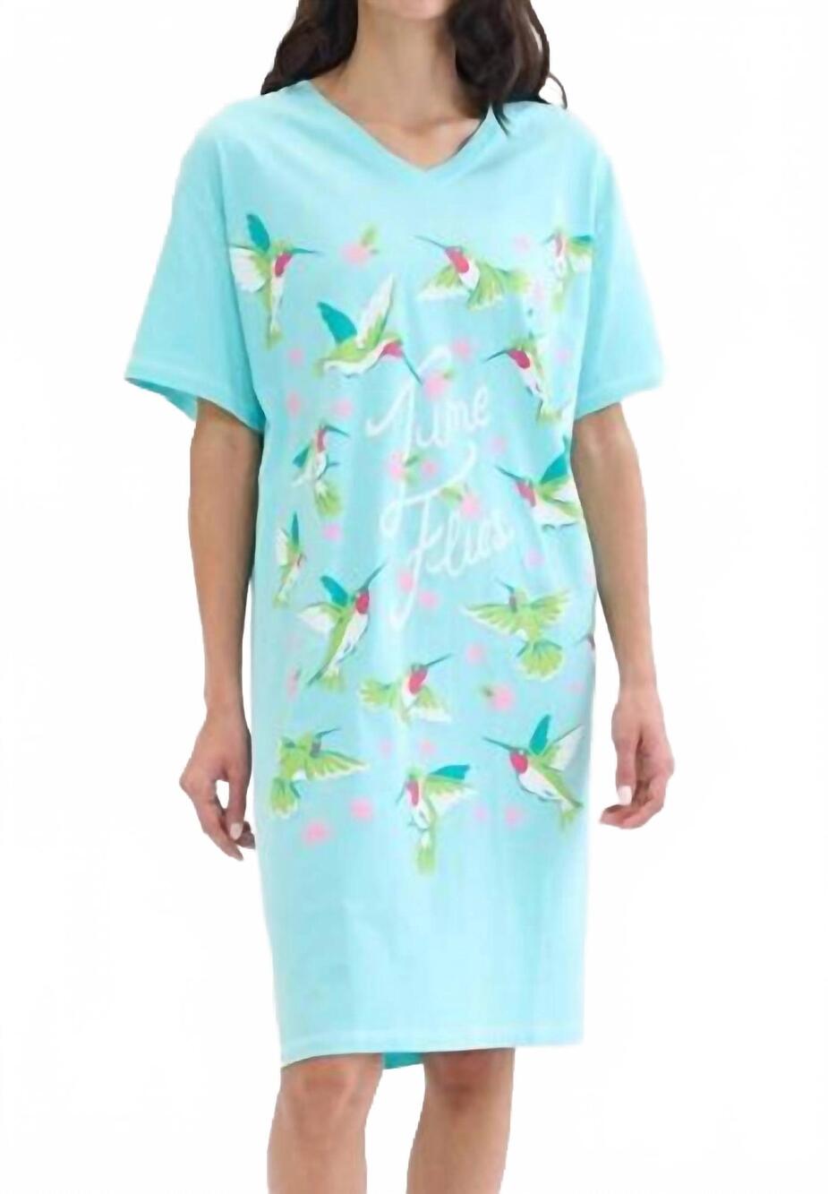NEW LITTLE BLUE HOUSE time flies pajama in blue